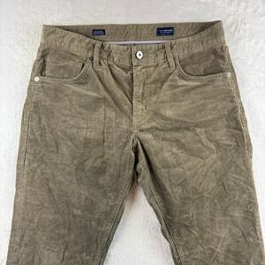 7 Diamonds Corduroy Pants Mens 32x32 Brown Clifton Slim Straight 5 Pocket Cords